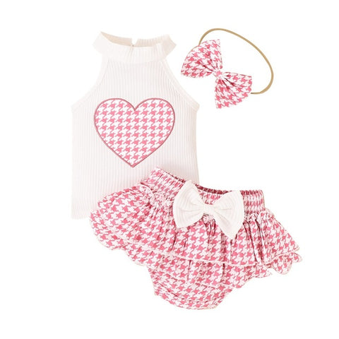 Image of Pink Heart Bloomers Outfit